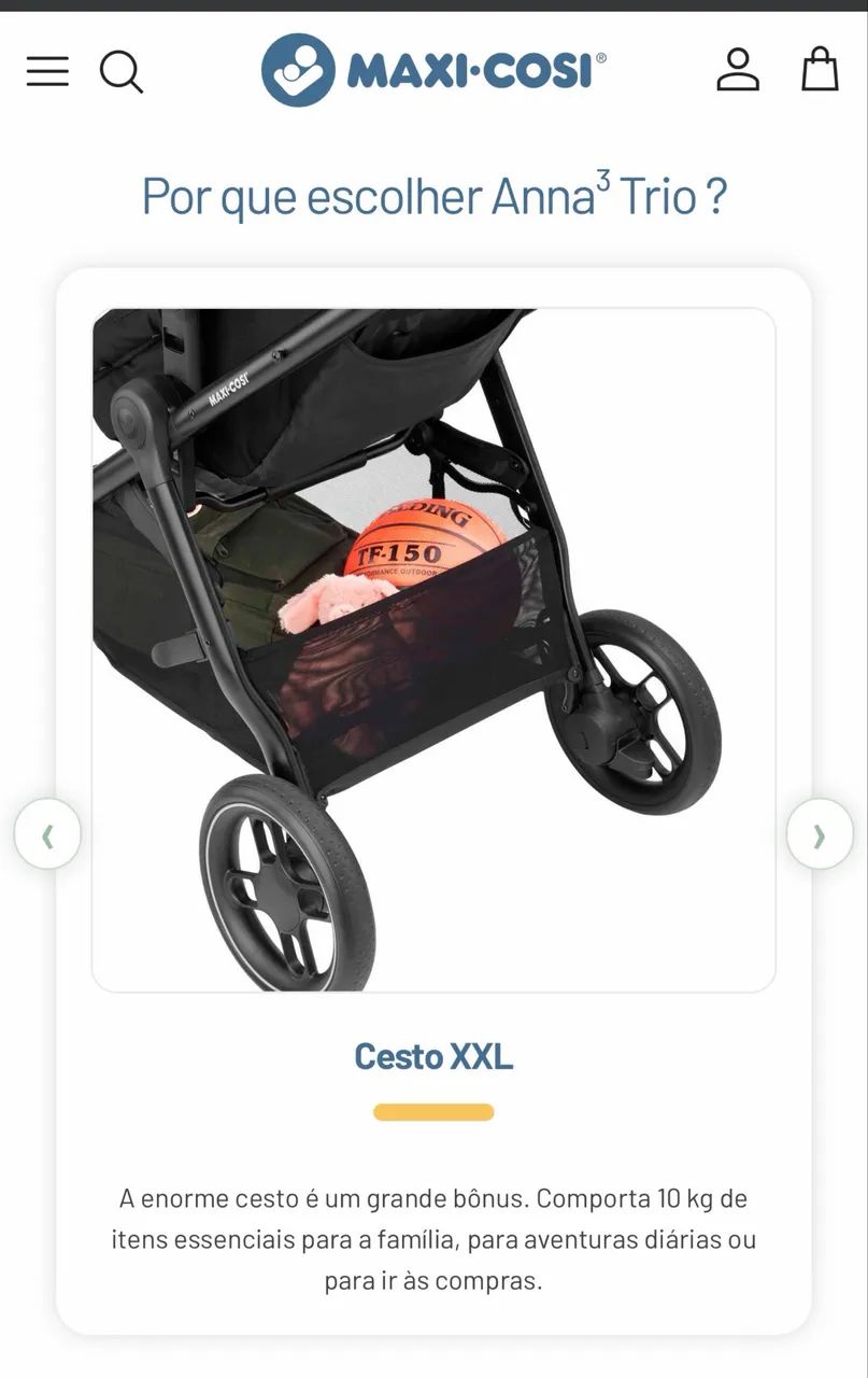 Carrinho Anna3 da Máxi Cozy - Foto 5