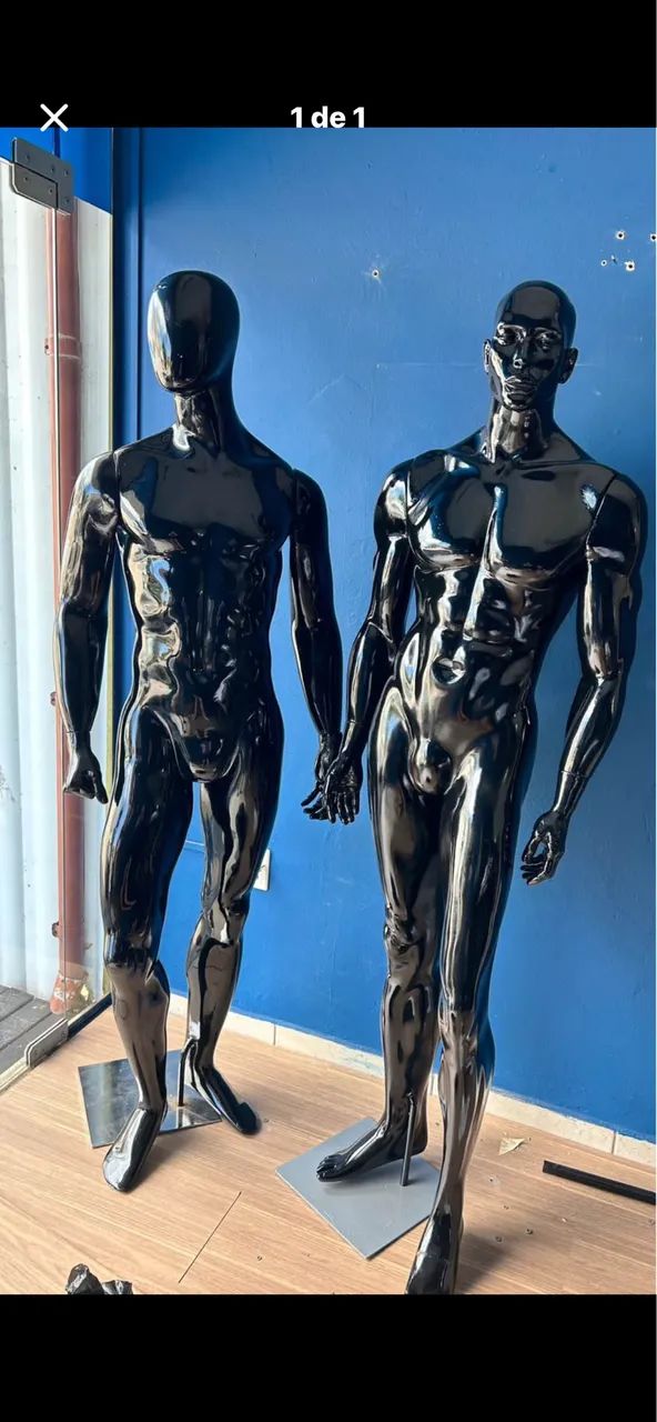 Loja masculina desmontada