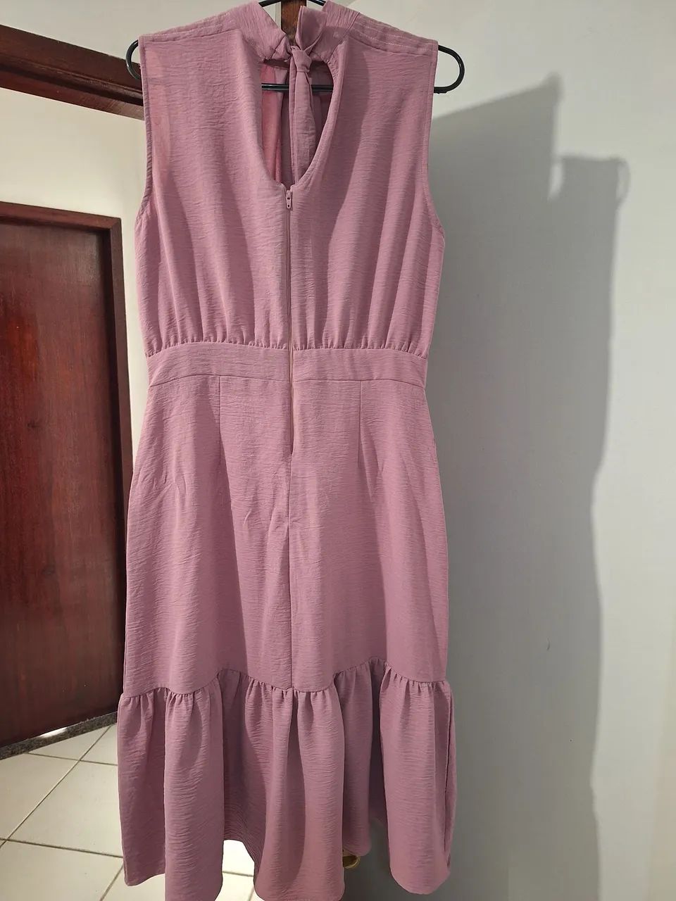 Vestido midi rosé P - Foto 2