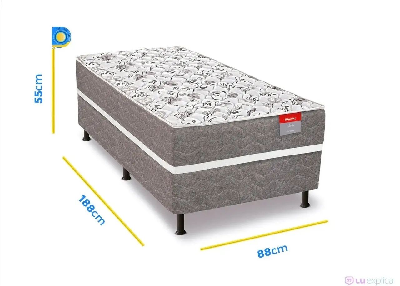 Cama de solteiro semi nova 