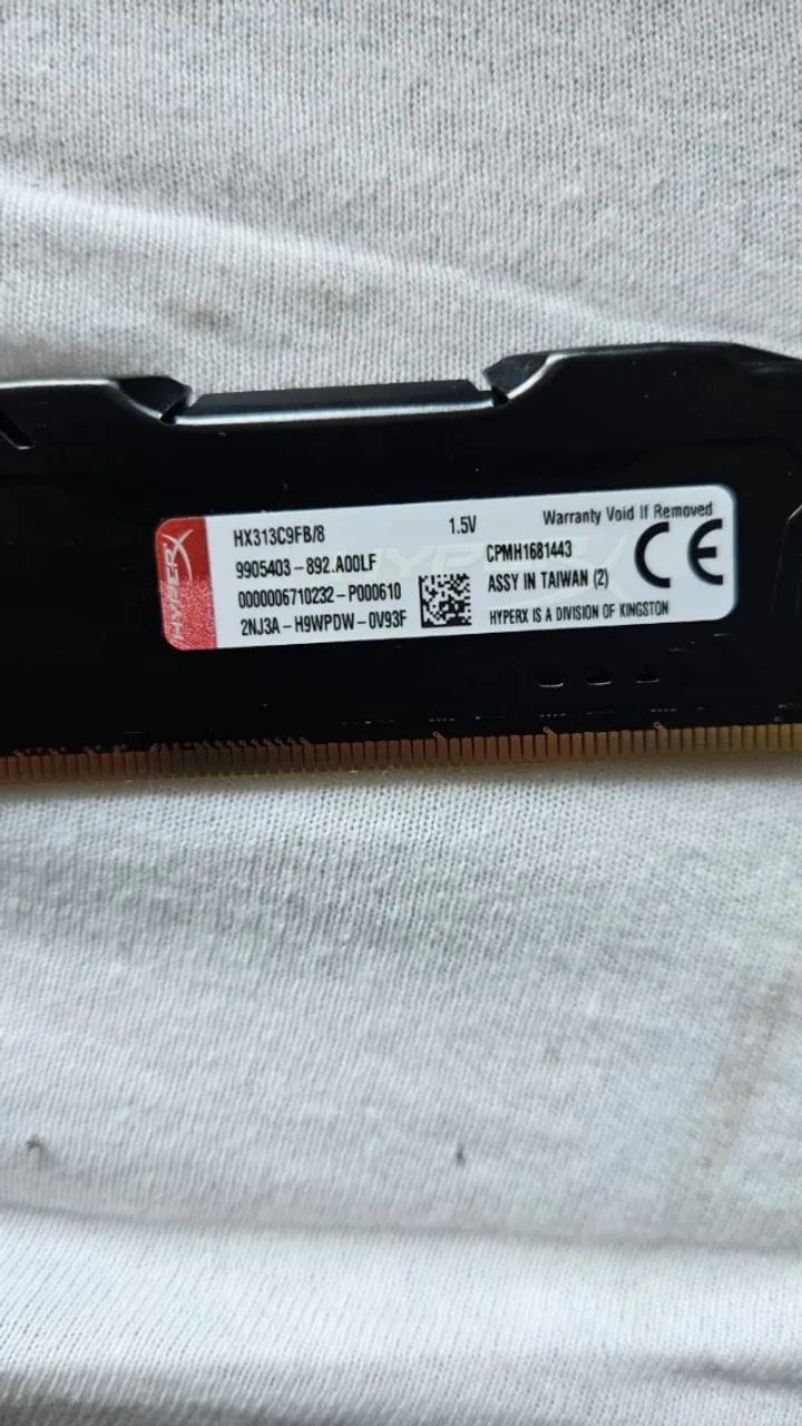 MEMORIA RAM HYPER-X FURY 8GB DDR3 1333MHz 1.5V 