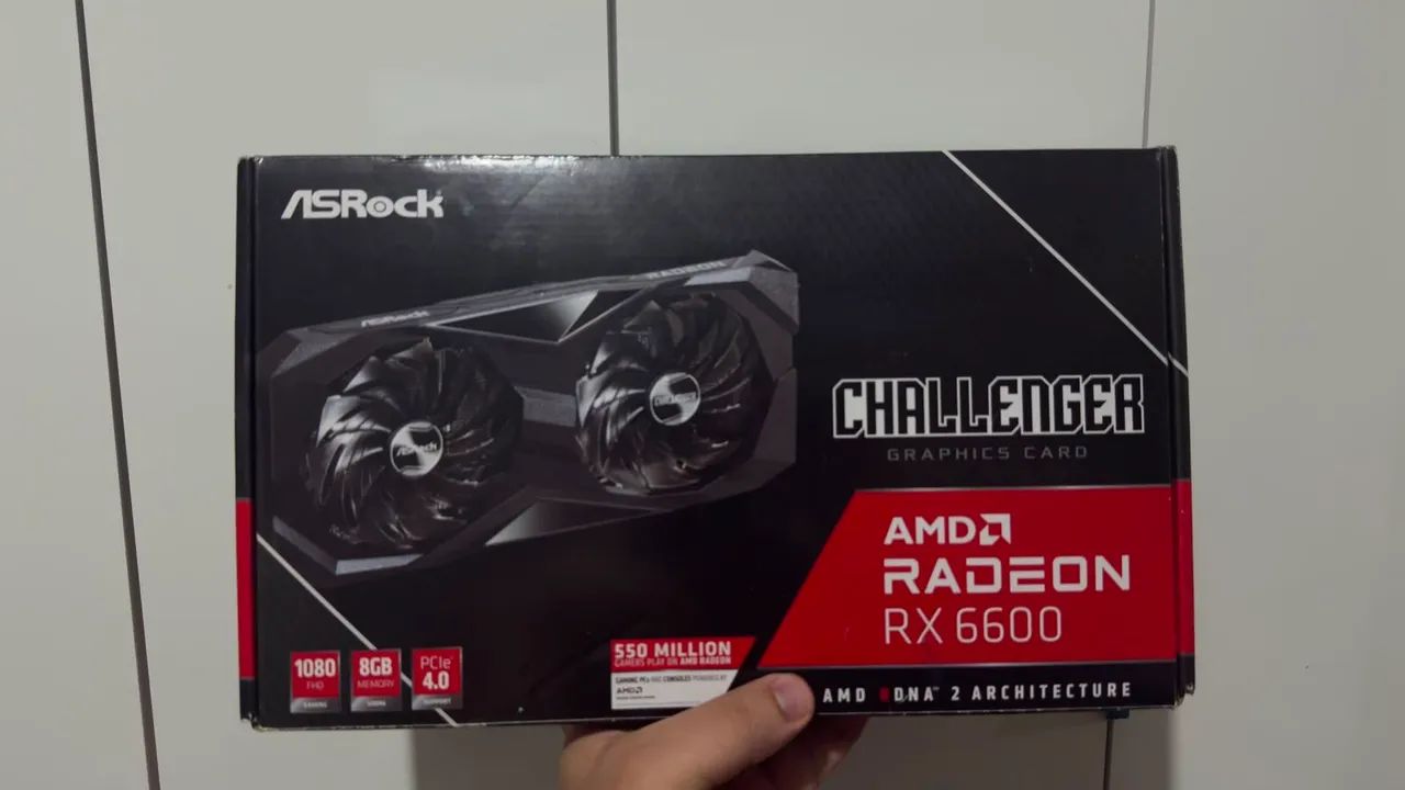 Placa de vídeo, RX 6600 ASROCK - Foto 2