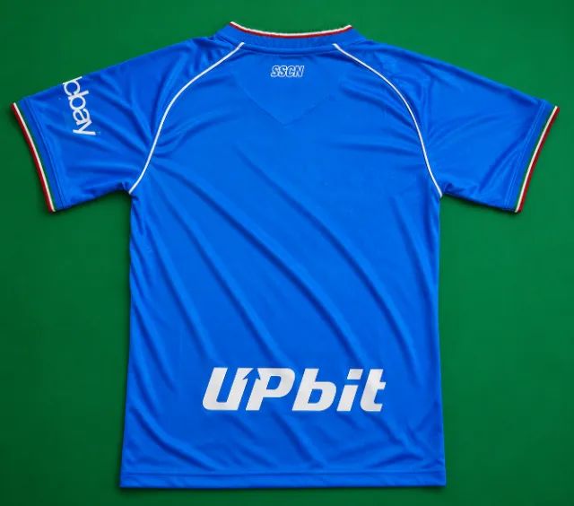 Camisa Napoli 2024/25 EA7 Home Azul Premium | Nova com Etiqueta | Tamanho P - Foto 2