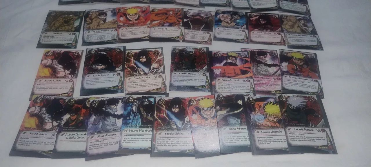 Lote 50 Cartas Naruto Antigas 