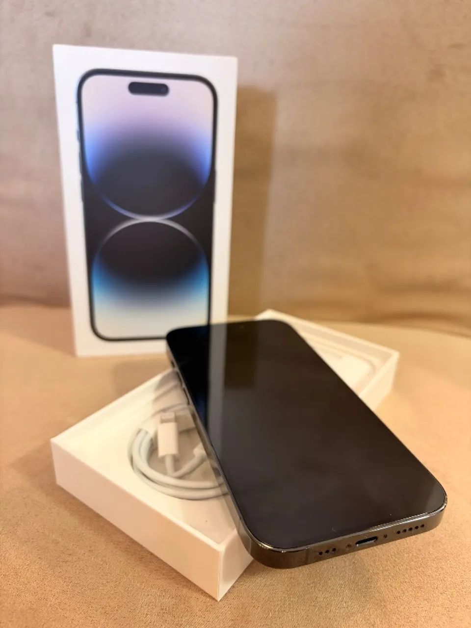 iPhone 14 Pro 256GB Preto excelente condição - 79% bateria - Foto 3