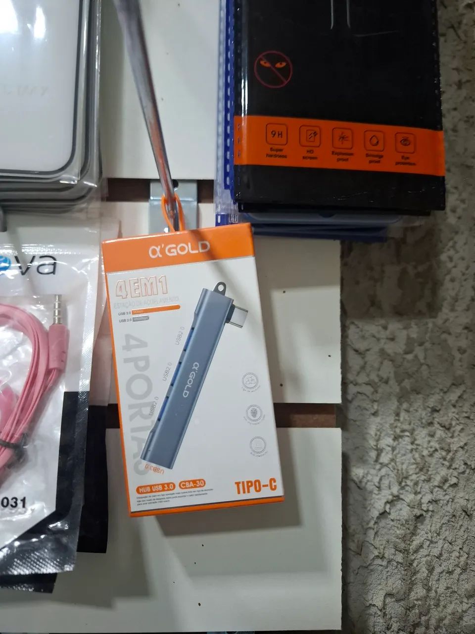 Hub usb tipo C use teclado, mouse ou joystick no celular 