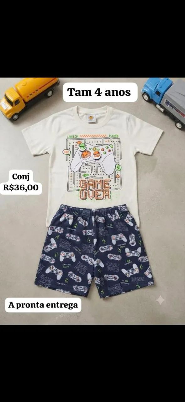 Conjunto menino 4/5 anos
