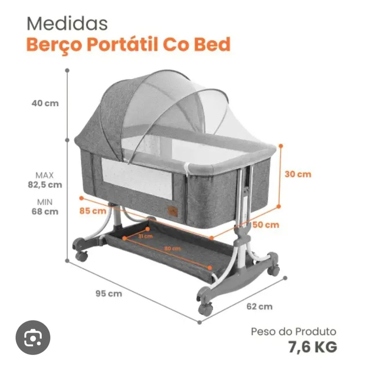 Berço cobed pipdip 