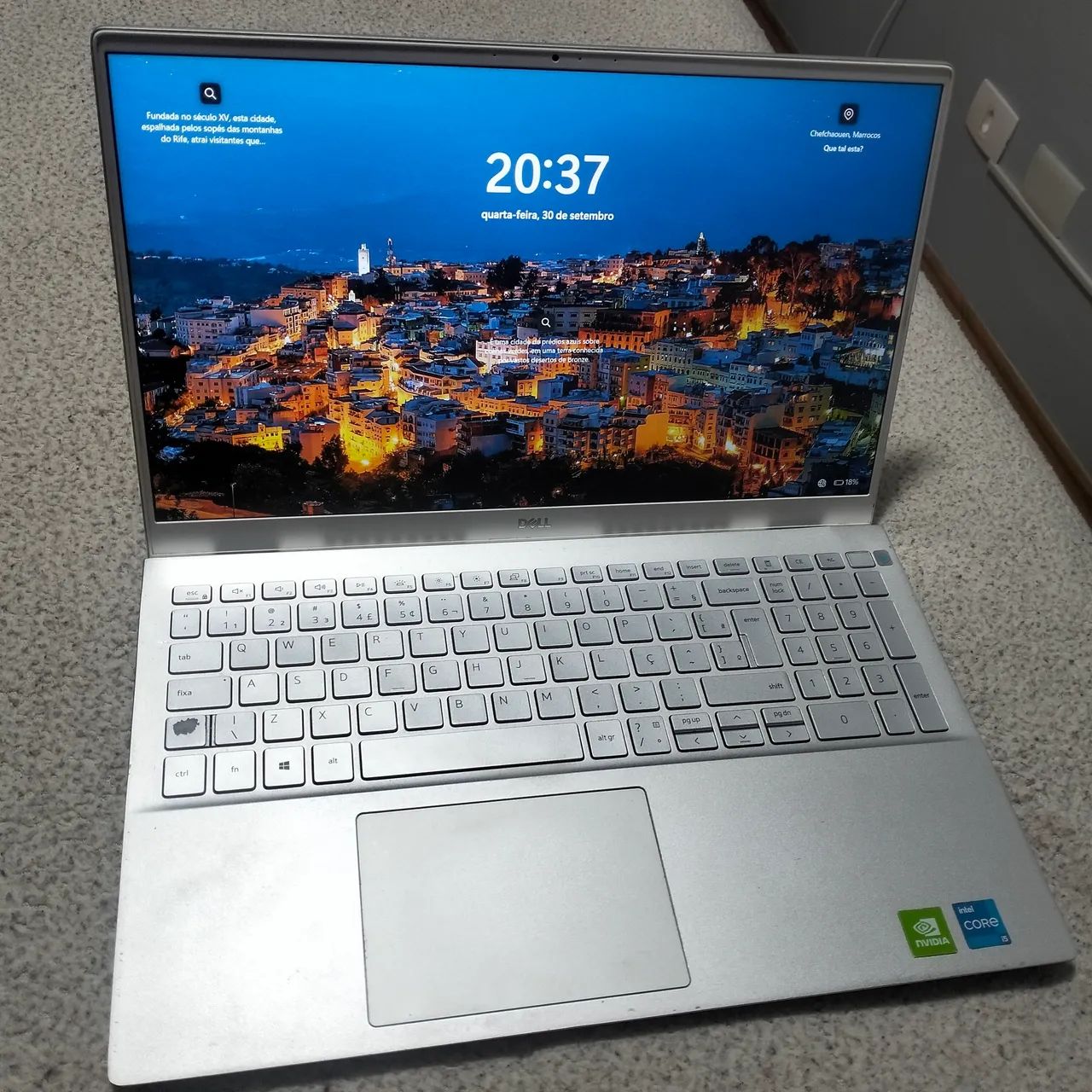 Notebook Dell 5502 i5 11th generation 8gb ram e SSD 240gb