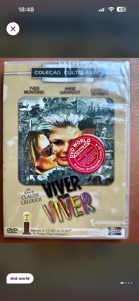 DVD cult Viver por Viver lacrado
