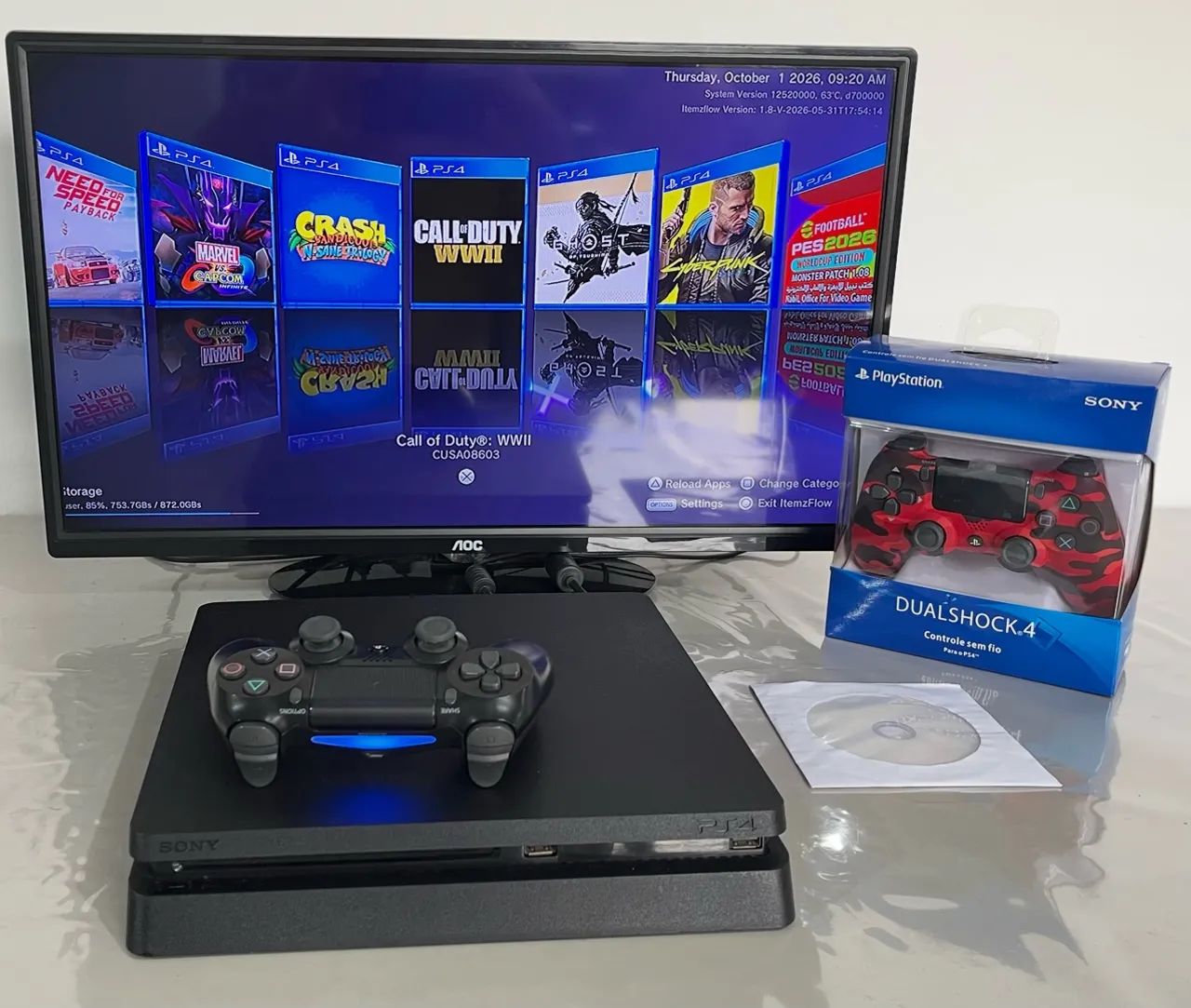 Ps4 Slim Desbloqueado 1 Terabyte  - Foto 3