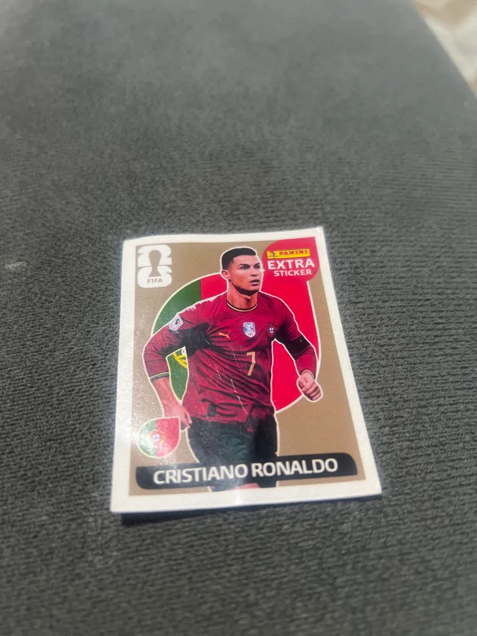 Figurinha extra Cristiano Ronaldo bronze 