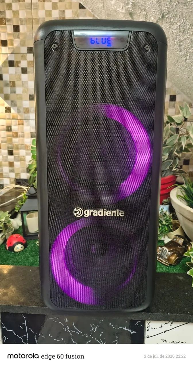 Caixa Som Gradiente - Bateria Interna - Foto 4