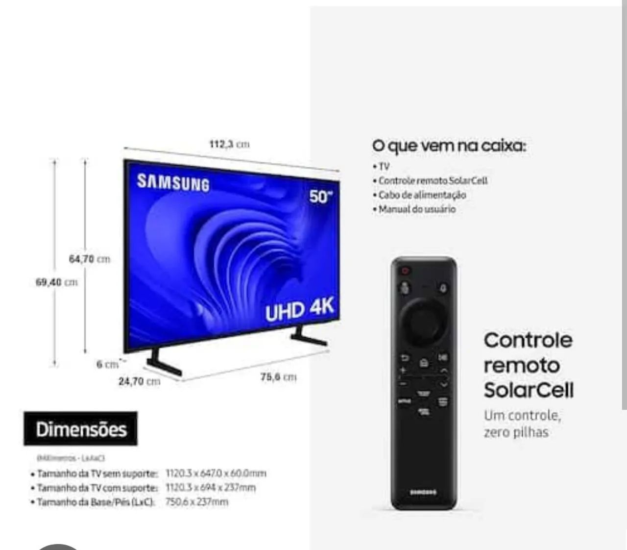 TV Samsung 50 polegadas QLED 4 k - Foto 3