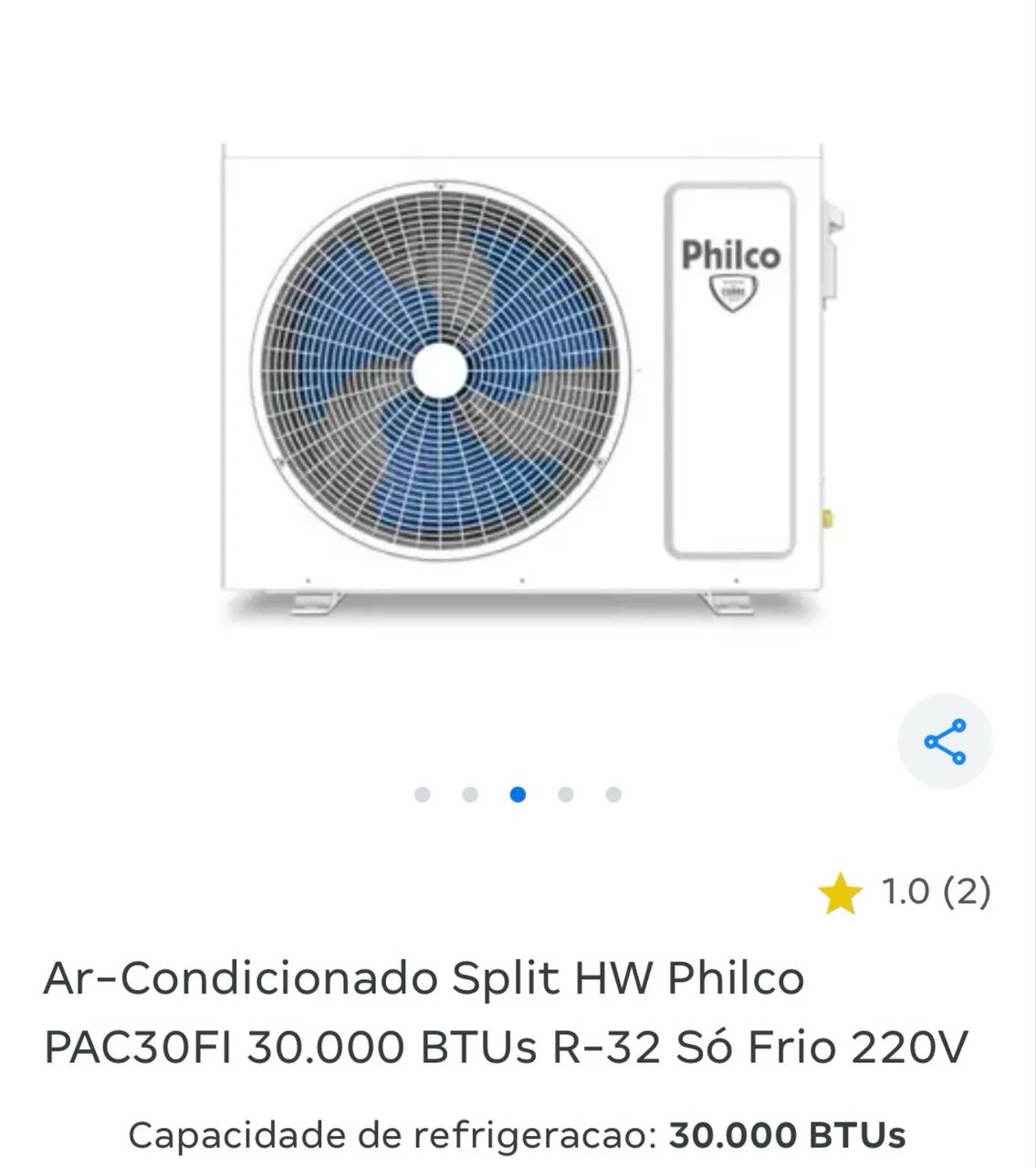 Ar-Condicionado Split HW Philco PAC30FI 30.000 BTUs  - Foto 5