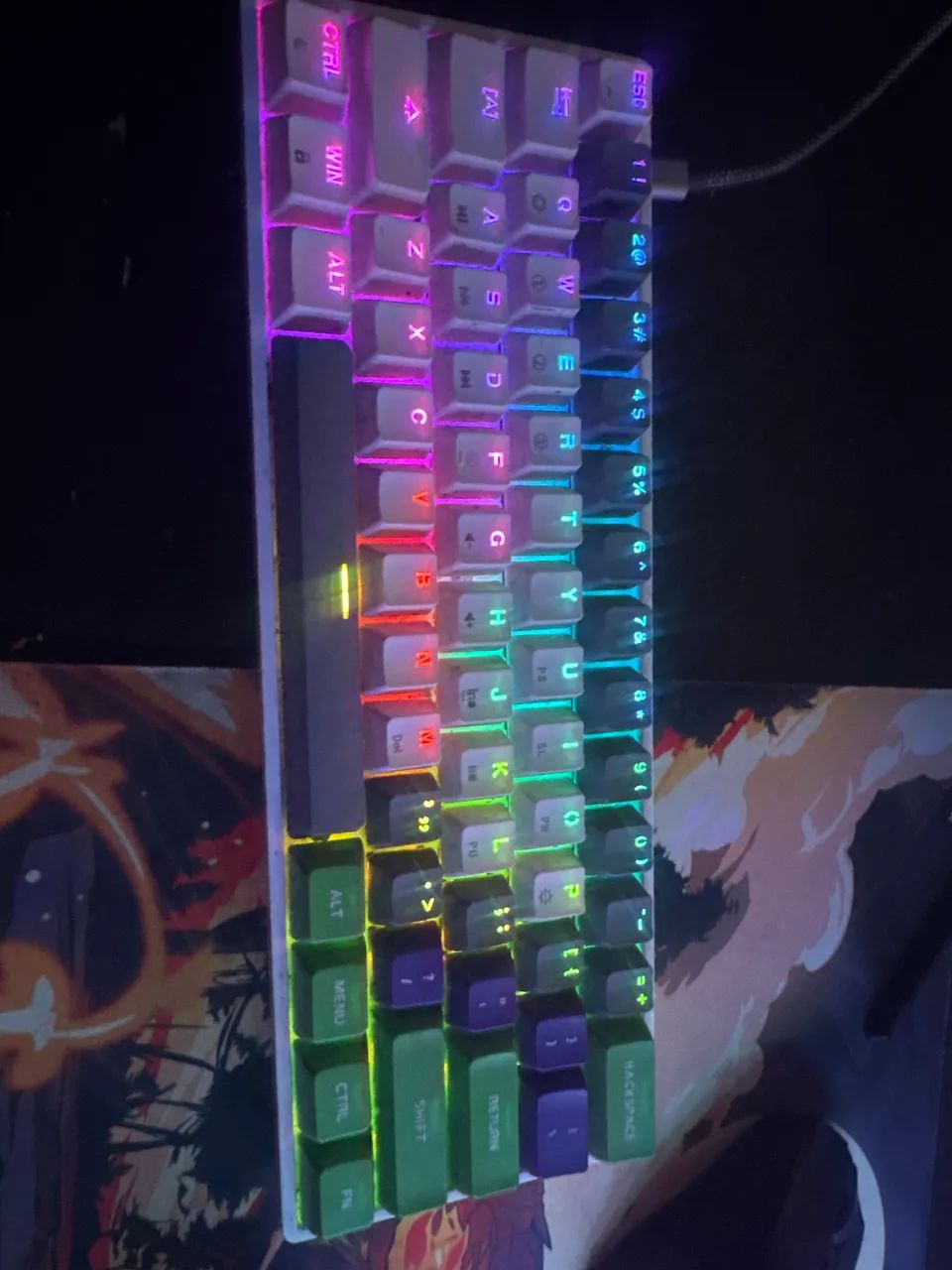 Teclado mecânico GK61 Switch yellow 