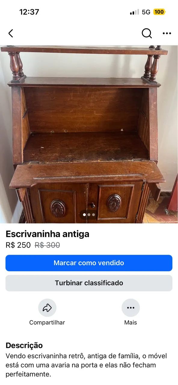 Escrivaninha retrô  - Foto 3