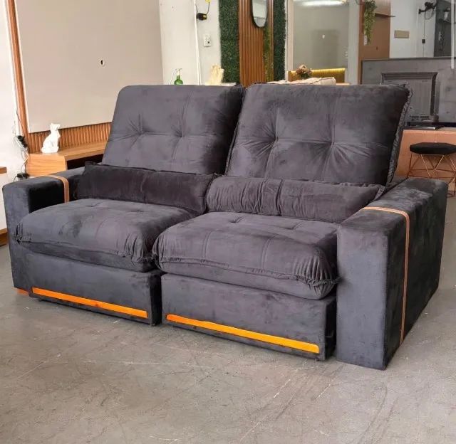 Sofá Retrátil e Reclinável Nerantis 200 cm