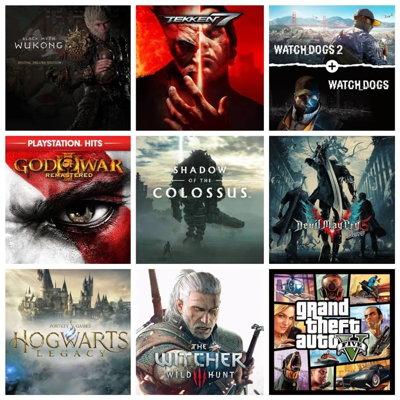 Jogos tops P/ PS4 e ps5