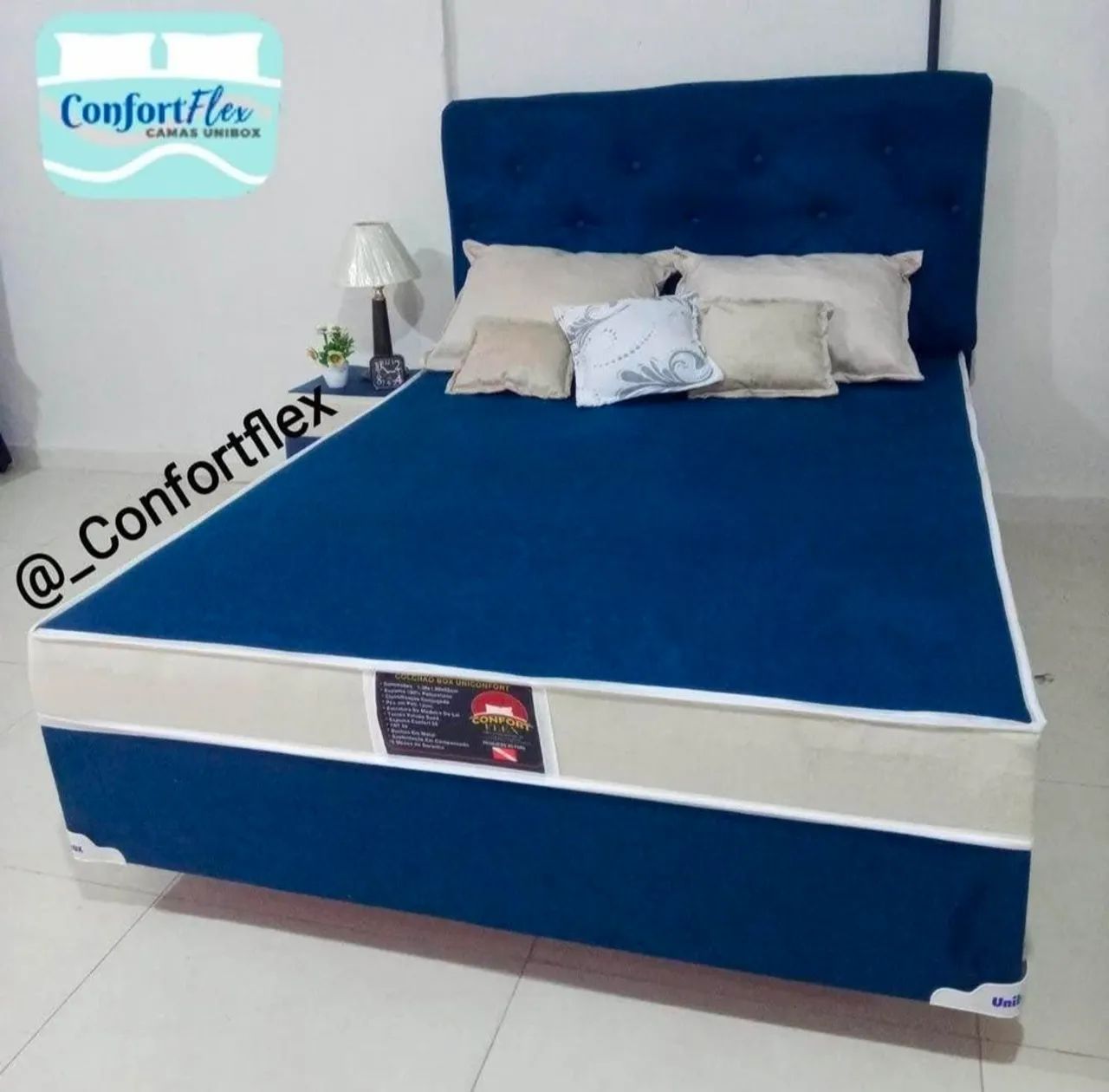 Compre online e receba em casa com conforto e  segurança. Cama nova de casal - Foto 3