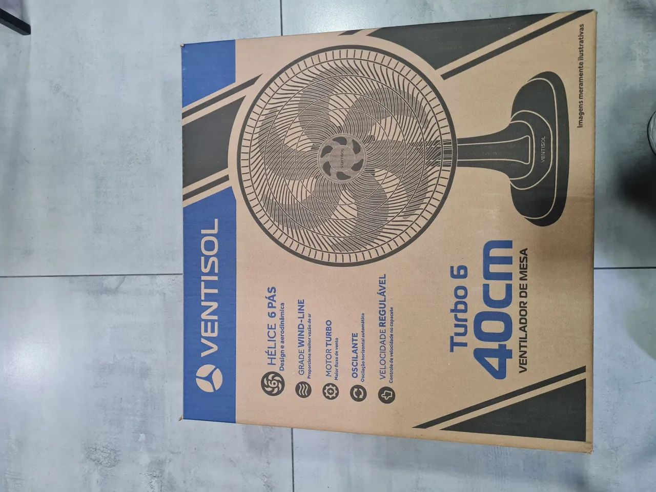 Ventilador de mesa Ventisol 30cm ( 99,99 )  e 40cm ( 149,99 )  220v  - Foto 3