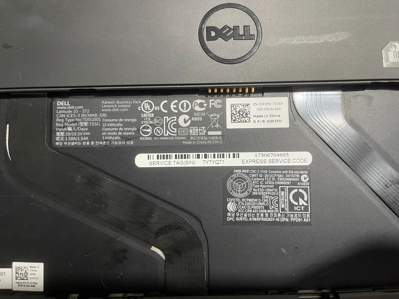 Tablet  Dell Latitude 10-ST2 SEM BATERIA E SEM CARREGADOR  - Foto 2