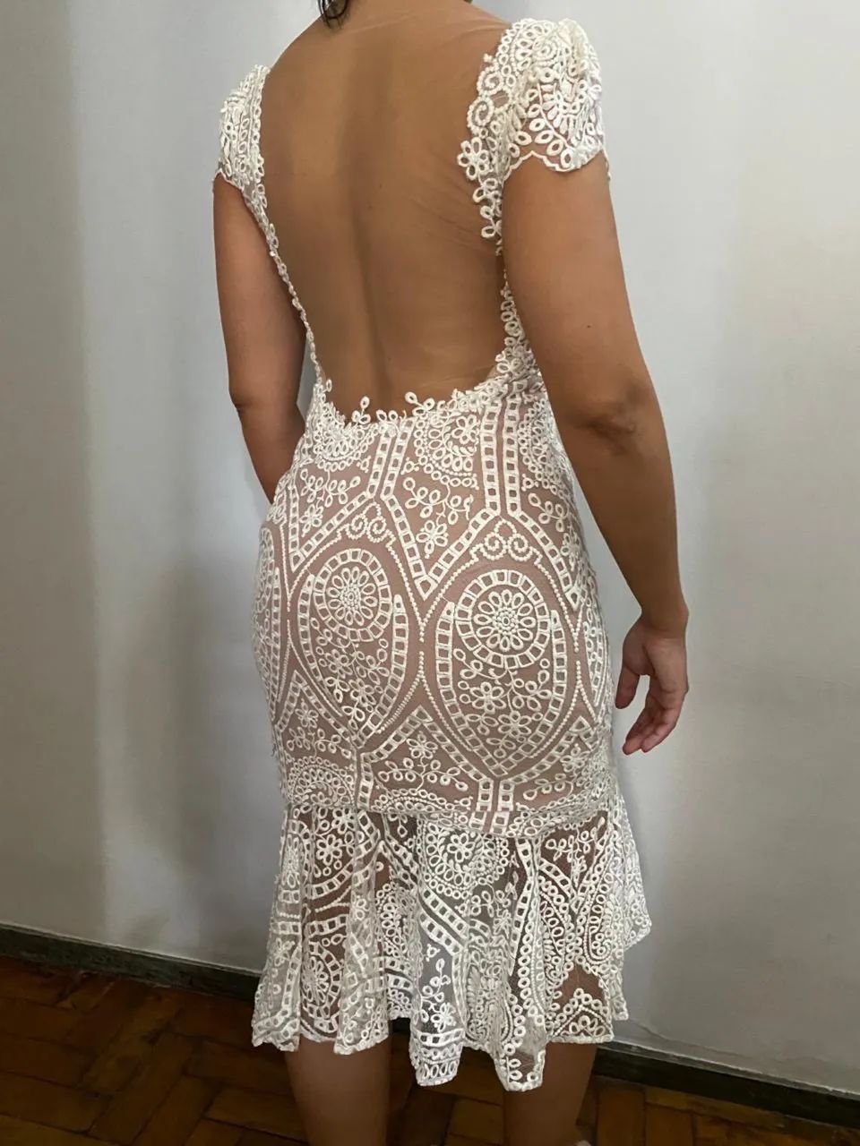 Vestido Renda Branco - Foto 4