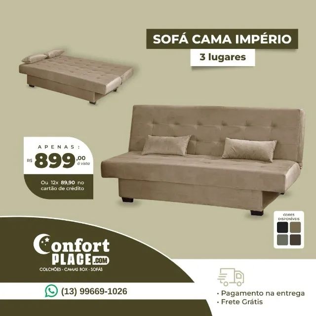 Sofá Cama Império Direto da Fabrica Frete Grátis  - Foto 3