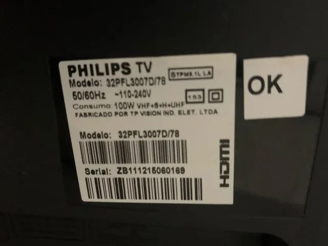 TV Philips 32" 32PFL3007D/78 - Funcionando Perfeitamente - Foto 4