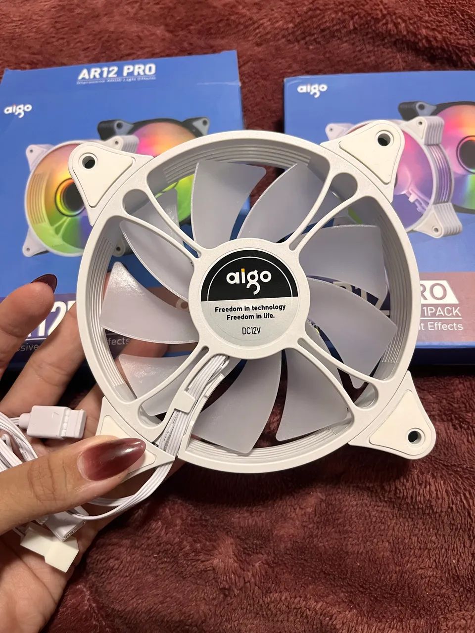 Fans  AR12Pro RGB (branca )
