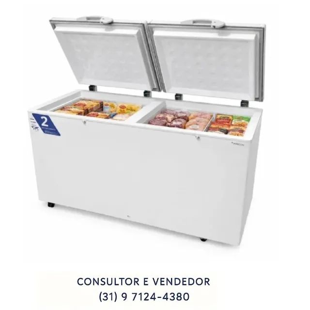 Freezer Horizontal 2 Tampas 503L Fricon