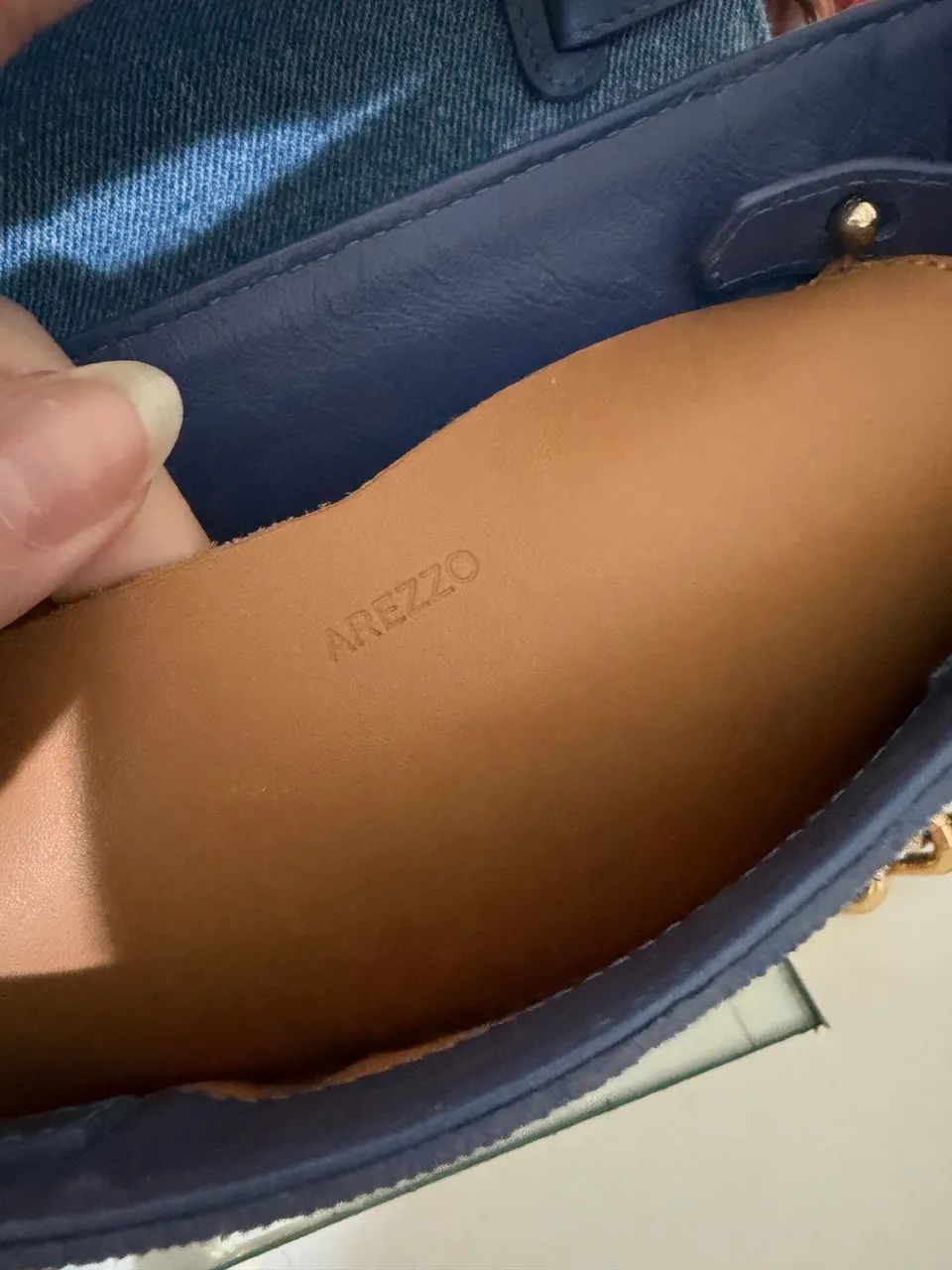 Bolsa Arezzo em jeans  - Foto 4
