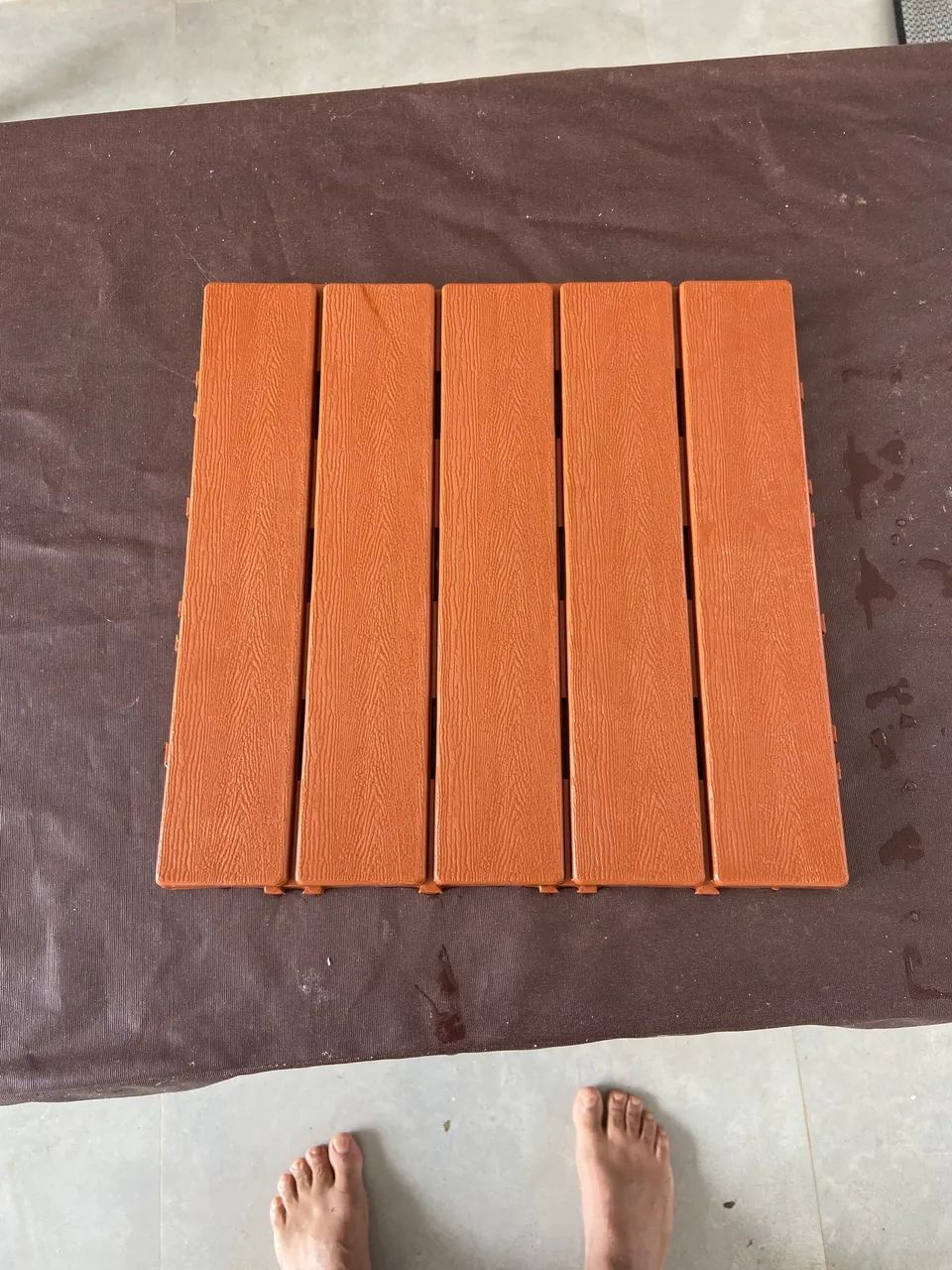 ? Piso Modular Tipo Deck - 260 Placas - Cobre 23 m²