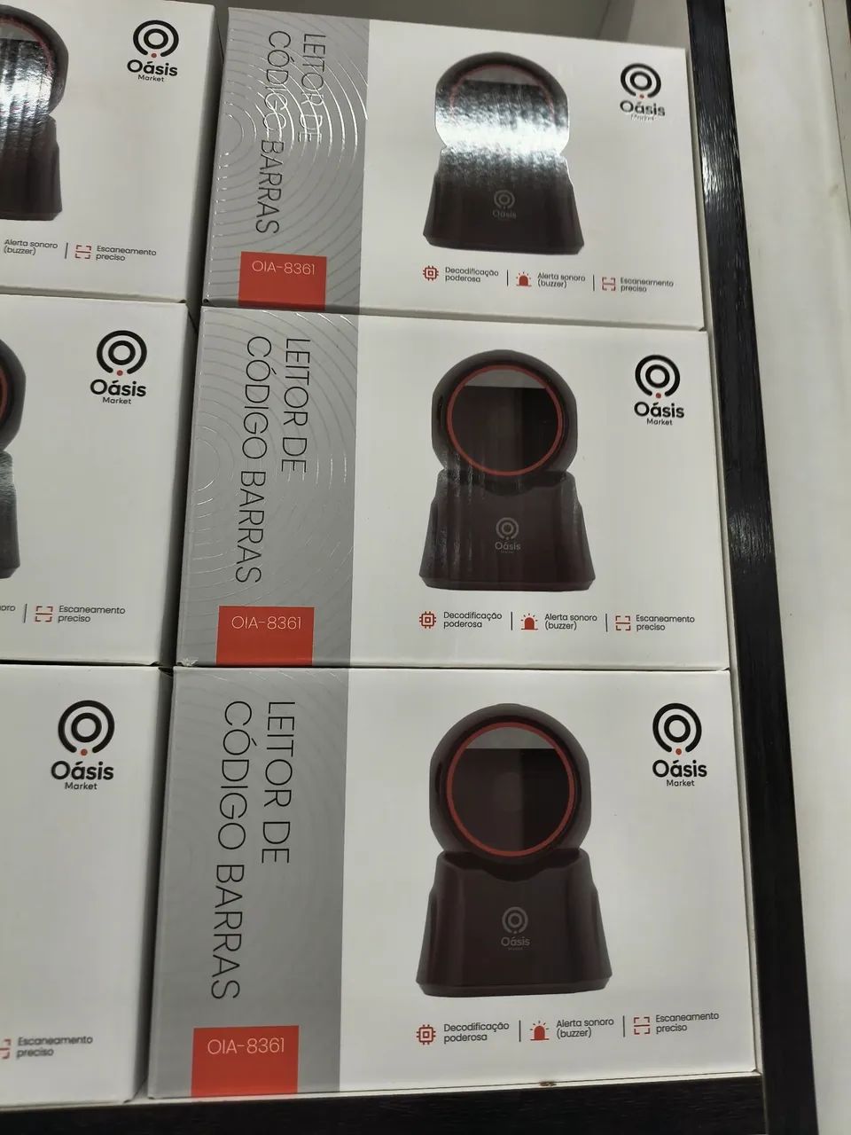 Leitor Código De Barras 1d 2d Fixo Mesa Qrcode C/fio Usb
