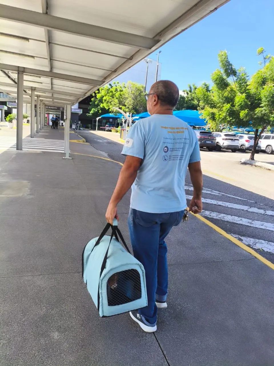 Bolsa pet viagem na cabine  - Foto 4