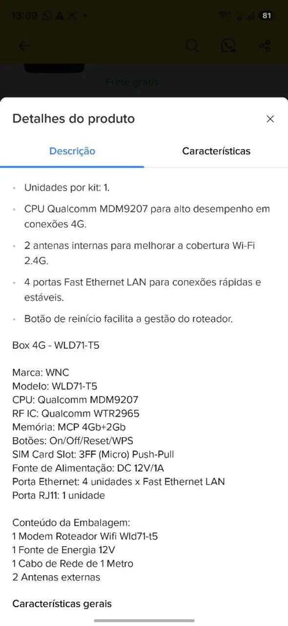 Roteador 4g WLD71-T5 - Foto 5