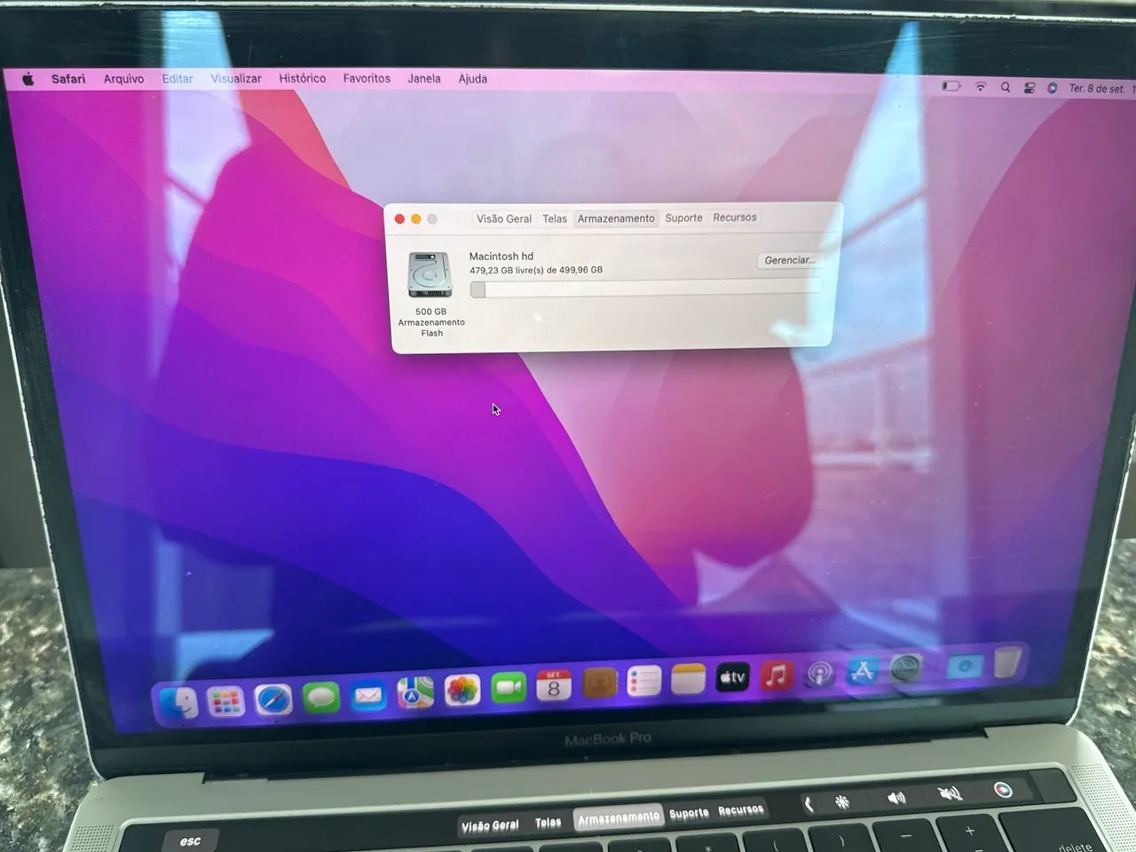 Macbook pro 2016 i7 16gb 512gb touch bar 13 polegadas - Foto 3