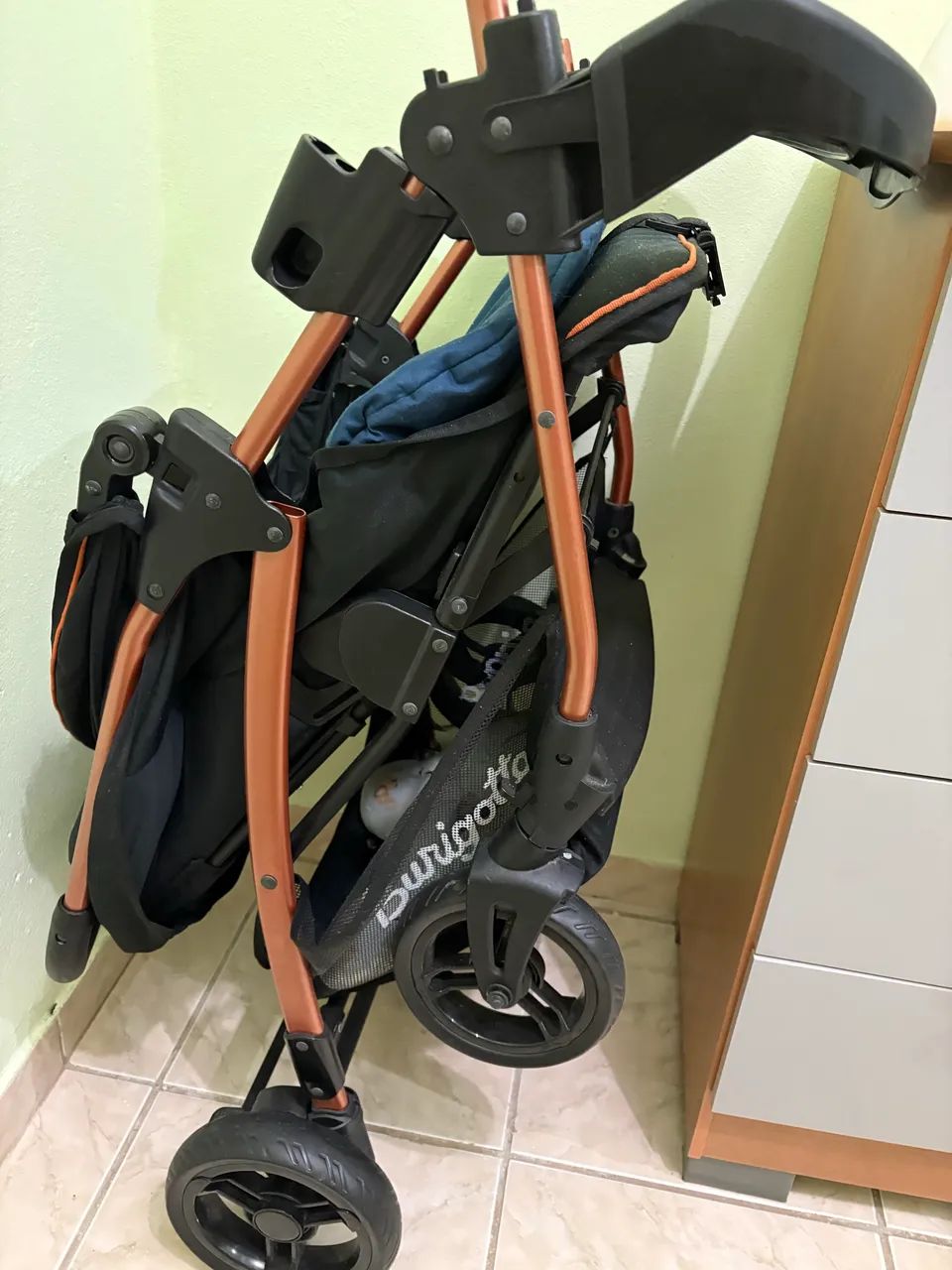 Carrinho De Bebê Ecco Preto Burigotto - Foto 4