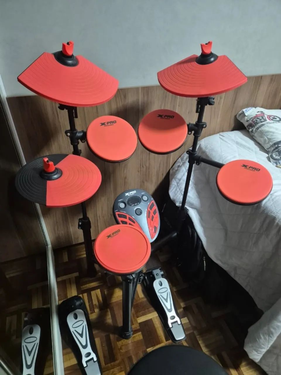 Bateria Eletrônica X-PRO Orange Usada - Foto 3