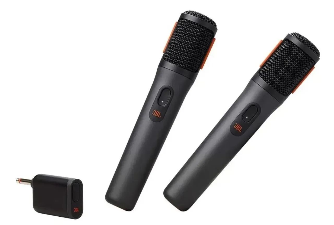 Microfone Bastao Duplo sem Fio JBL