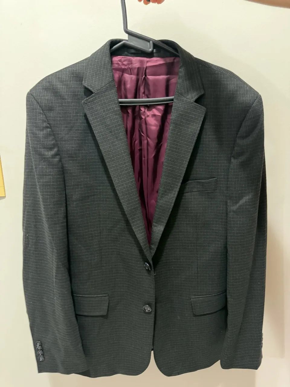 Blazer masculino cinza xadrez Dressmann