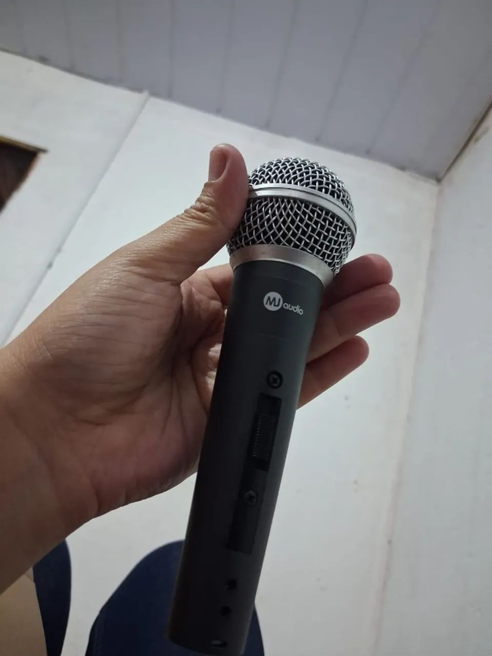 Microfone MD Audio Profissional com Fio