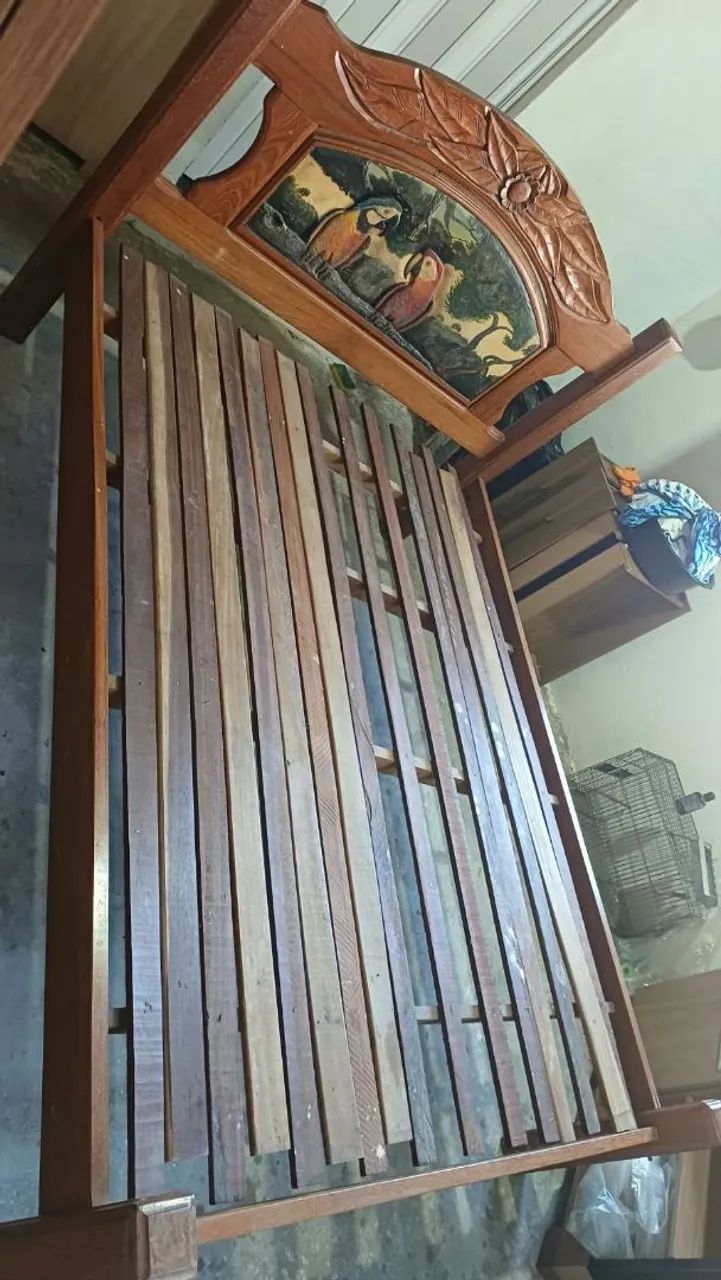 Cama Casal Madeira Maciça  - Foto 4