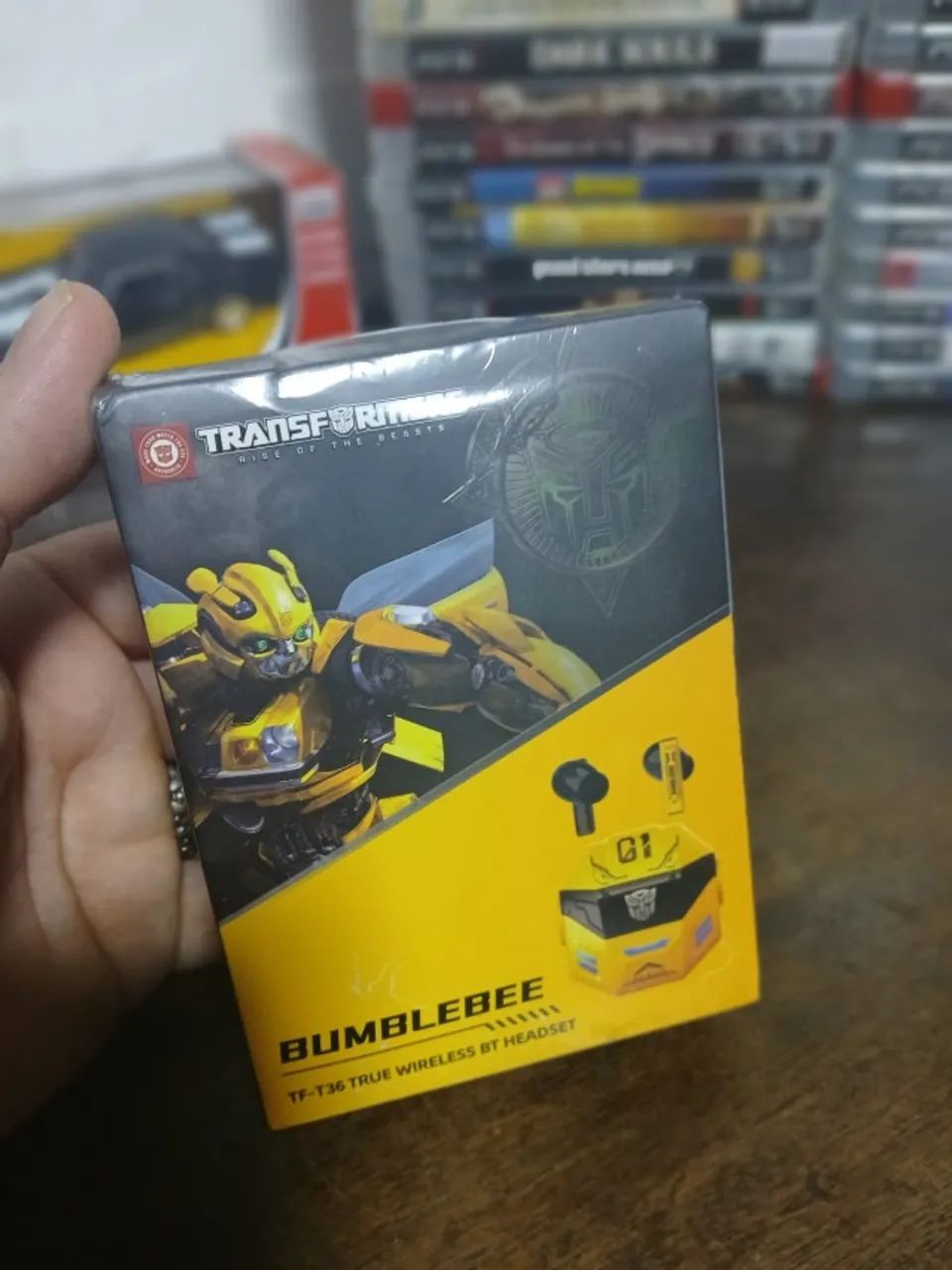 Fone de ouvido wireless transformes Bumbleblee