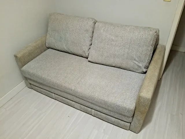 Sofá cama em tecido 