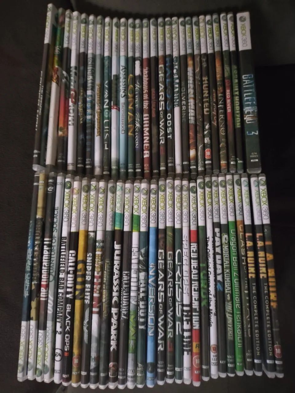 Lote com 50 jogos Xbox 360