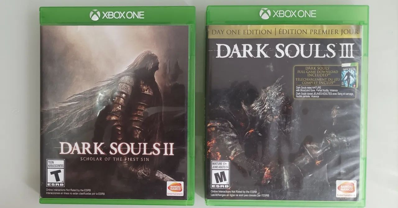 Jogos Xbox One Dark Souls 2 e 3 