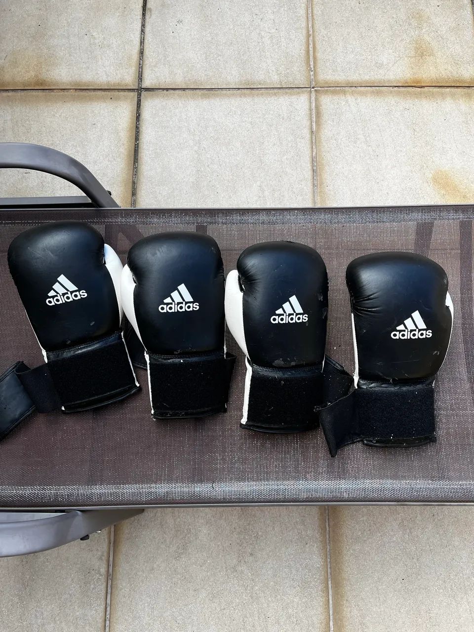 2 pares luva de boxe/muay thai adidas