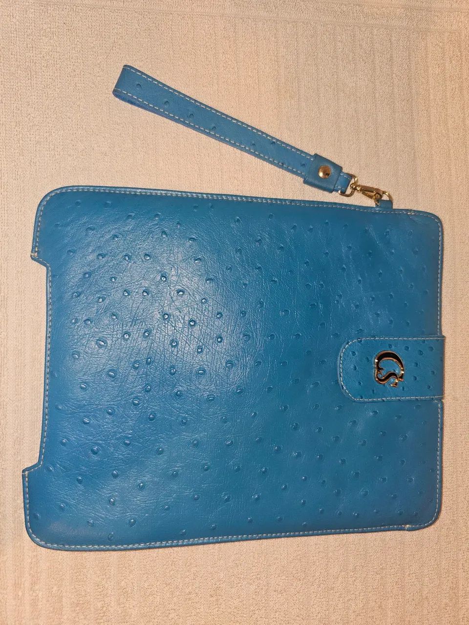 Capa Carmen Steffens couro legítimo turqueza - Foto 2