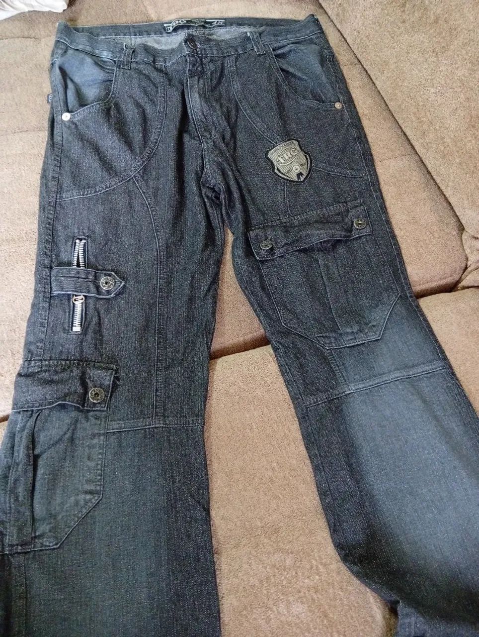 Calça tipo cargo plus size masculina 54